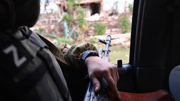 Боец в Донецкой области