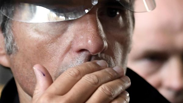 Генеральный директор МАГАТЭ Рафаэль Гросси на территории Запорожской атомной электростанции. 