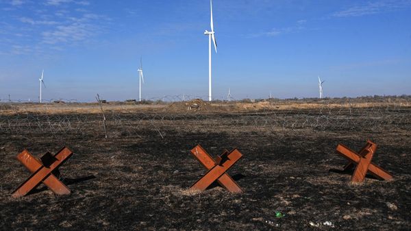 Разминируемый укрепрайон в Херсонской области.