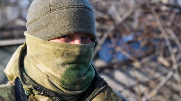 Бойцы батальона Крым на передовой