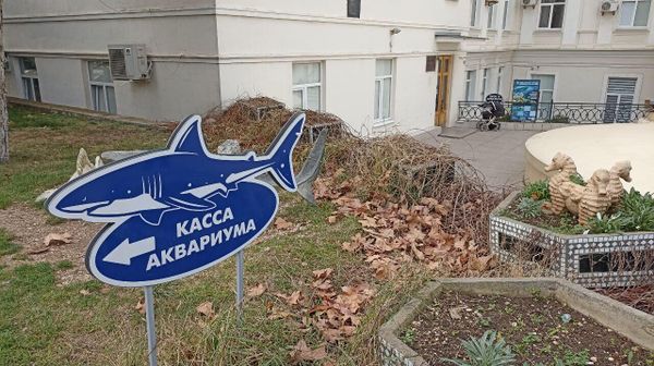 Вход в Севастопольский морской Аквариум-музей