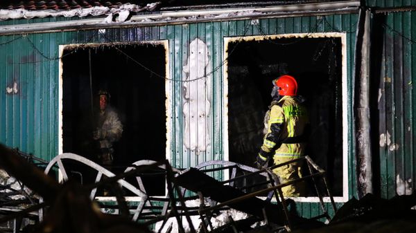 Пожар в доме престарелых в Кемерове