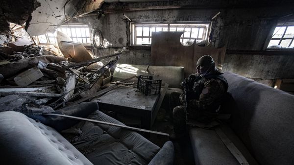 Военнослужащий РФ из Крыма в окрестностях Энергодара