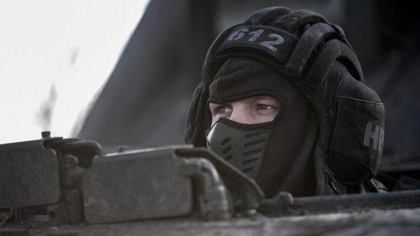 Работа САУ 2СЗ Акация на Запорожском направлении