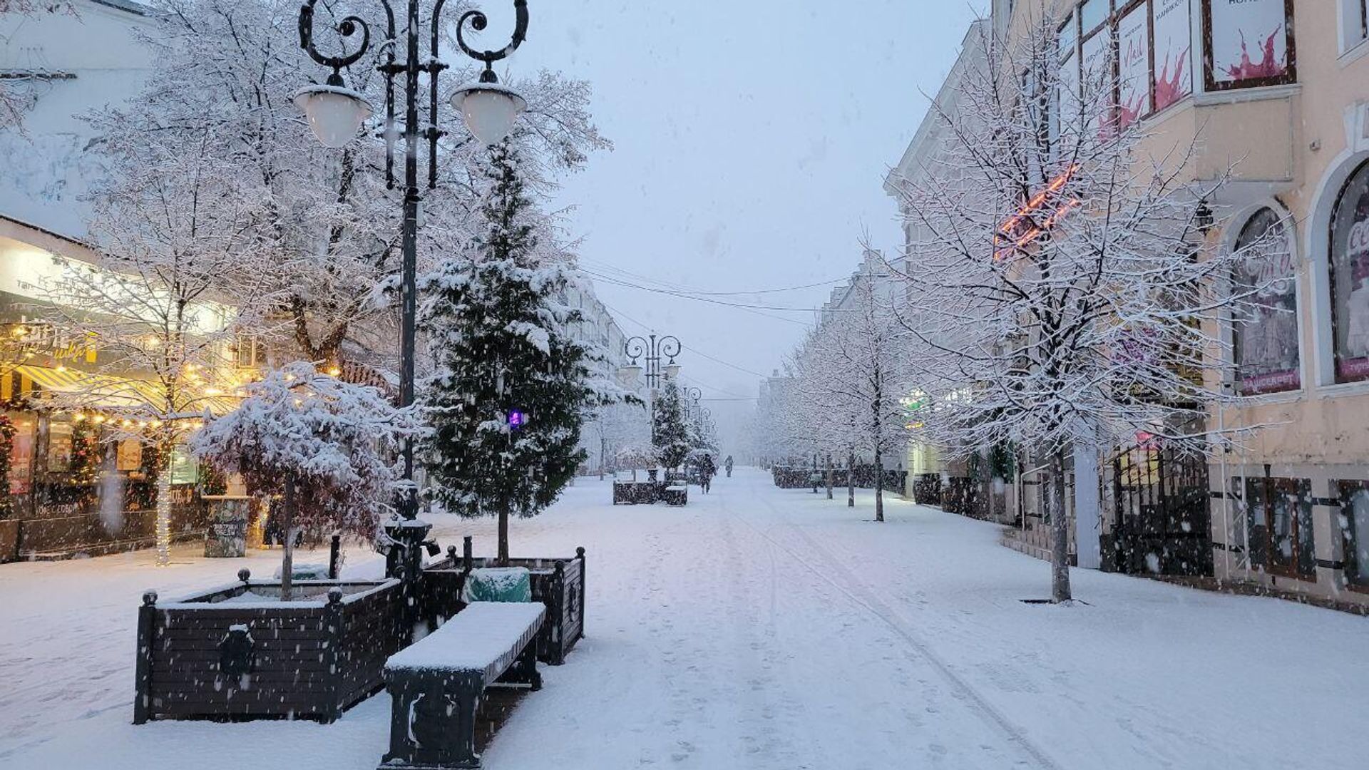 Снег в Симферополе - РИА Новости, 1920, 03.02.2023