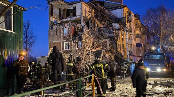 Обрушение подъезда жилого дома в Ефремове