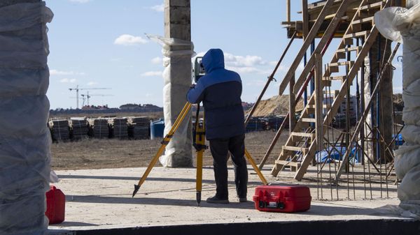 Стройплощадка рекреационно-курортного комплекса в районе озера Мойнаки в Евпатории