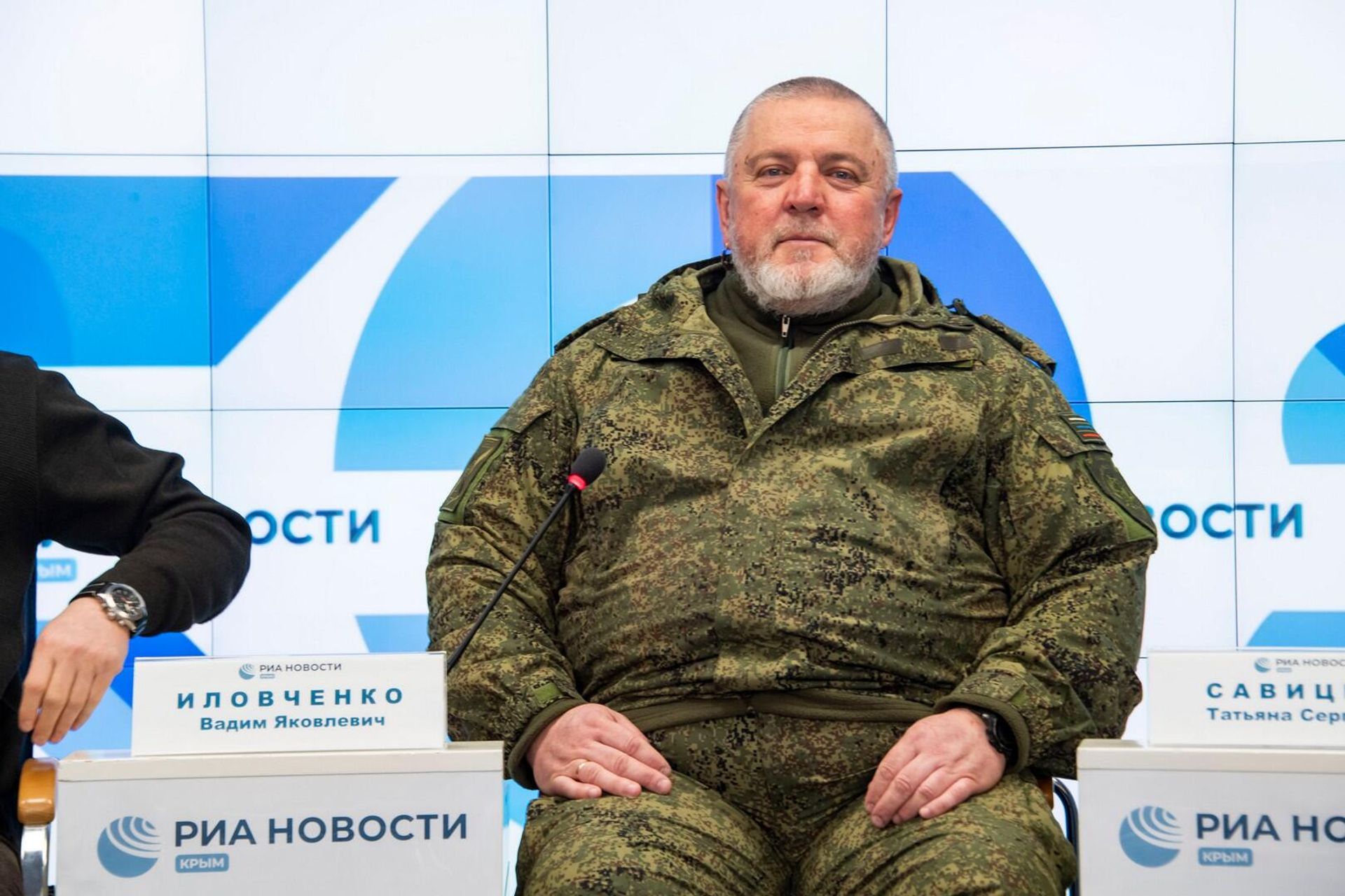 заместитель командира батальона Таврида по боевой подготовке, командир отряда специального назначения Крым (2014г.) Вадим Иловченко - РИА Новости, 1920, 21.02.2024