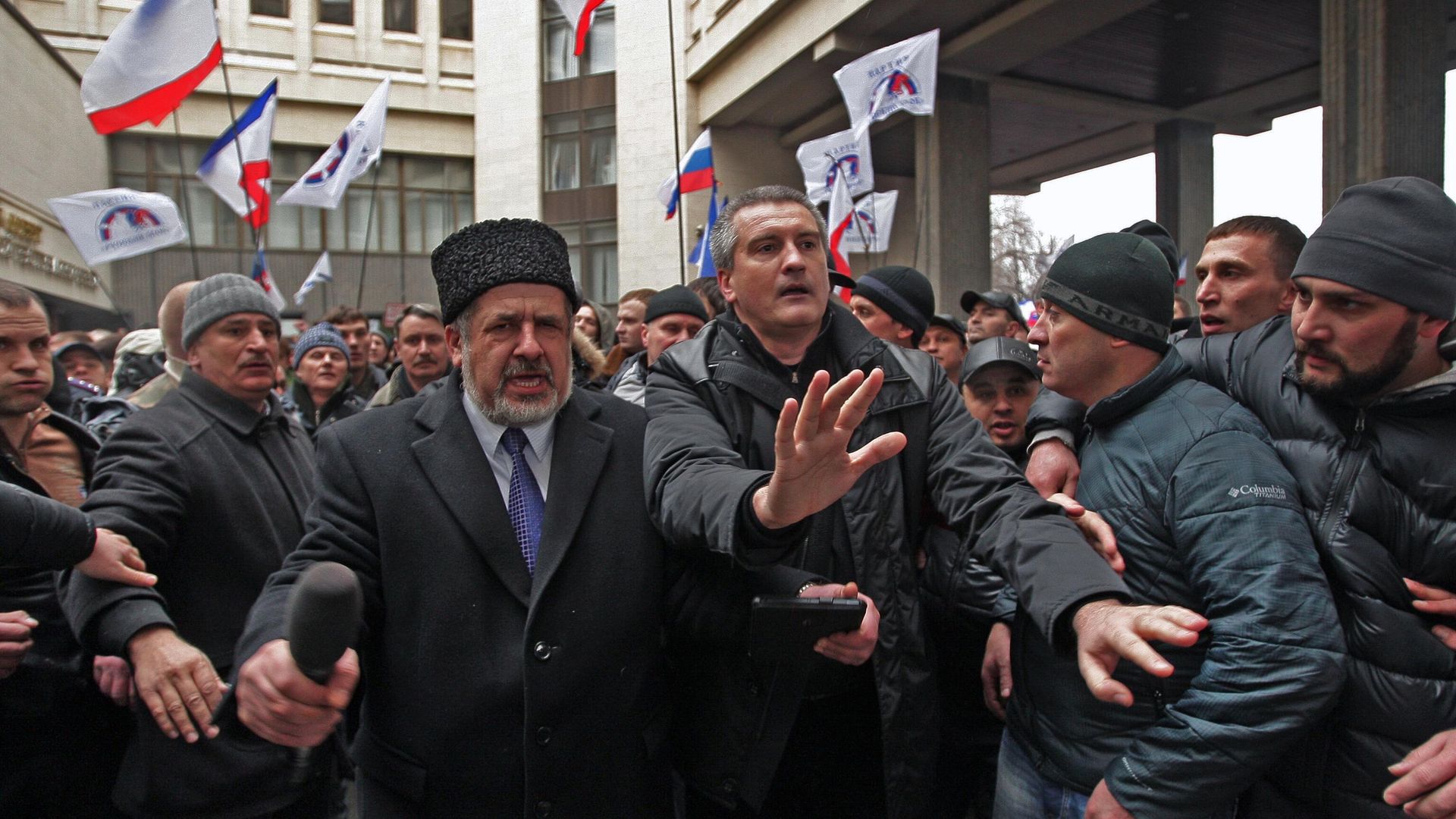 Митинги у здания Верховного совета Крыма - РИА Новости, 1920, 17.03.2023