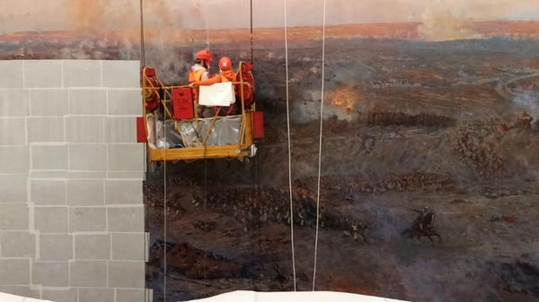 Консервация полотна панорамы обороны Севастополя