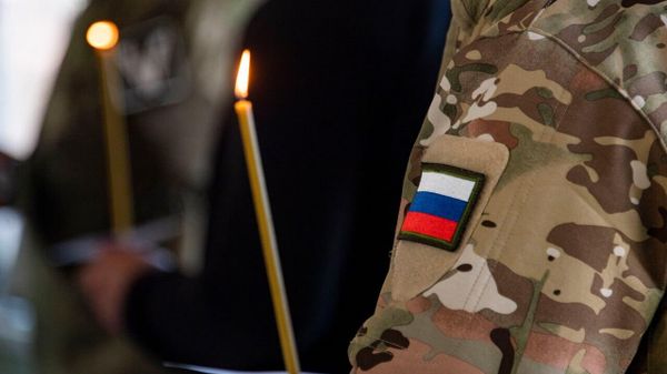 Бойцы отряда спецназначения Гром прошли обряд соборования