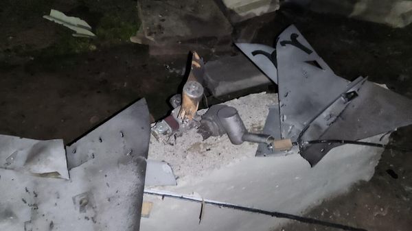 Обломки беспилотника, сбитого над Джанкоем Обломки беспилотника, сбитого над Джанкоем
