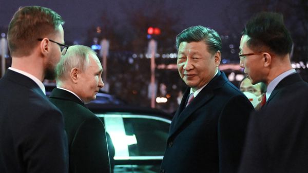 Встреча президента РФ В. Путина и председателя КНР Си Цзиньпина