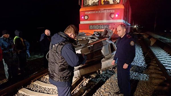 ДТП с поездом и Шкодой в Крыму