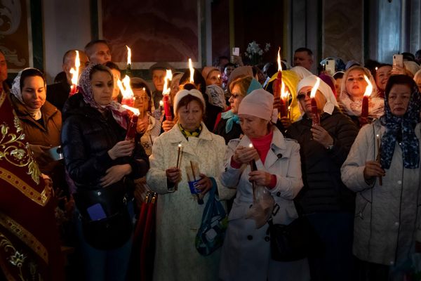 Благодатный огонь в Симферополе