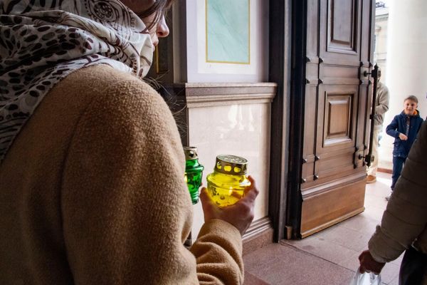 Благодатный огонь в Симферополе