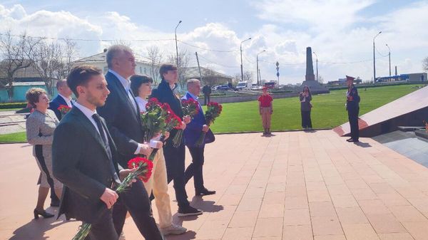 Памятные мероприятия на месте бывшего концлагеря в совхозе Красный