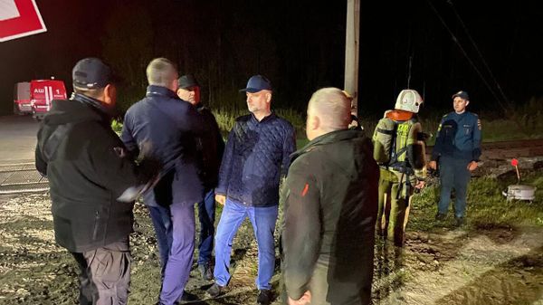 Губернатор Брянской области Александр Богомаз на месте ЧП на железной дороге в Брянской области