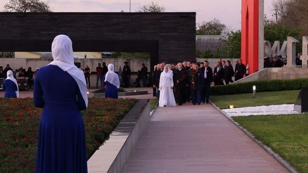 В мемориальном комплексе Концлагерь Красный в Симферополе зажгли свечи памяти