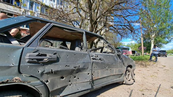 Последствия обстрела Ясиноватой в ДНР
