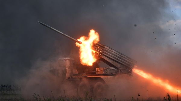 Боевая работа расчетов РСЗО Торнадо-Г 1-й гвардейской танковой армии ЗВО в ЛНР