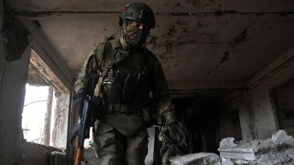 Бойцы ЧВК Вагнер на позициях в Артемовске