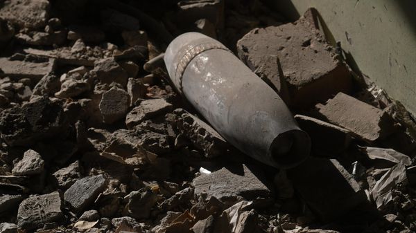Неразорвавшийся снаряд в Артемовске