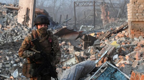 Боевая работа штурмовых групп ЧВК Вагнер в Артемовске