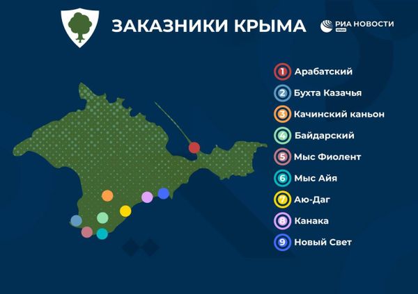 Заказники Крыма: инфографика