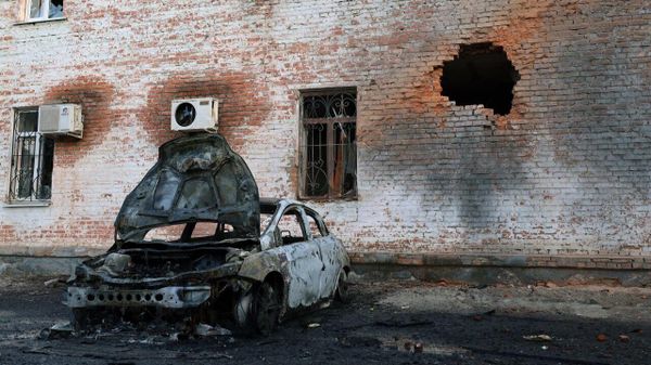 Последствия обстрелов города Шебекино Белгородской области