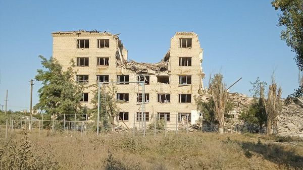 Последствия ракетного удара ВСУ по Новоалексеевке Херсонской области