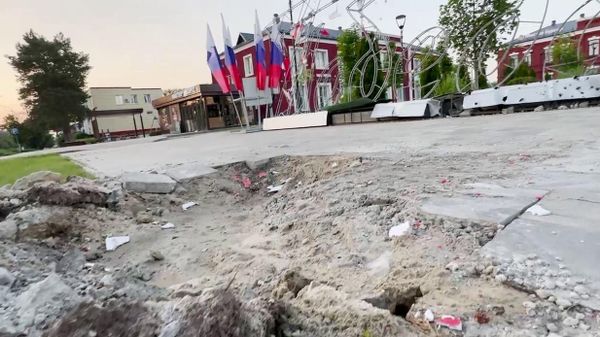 Последствия обстрелов города Шебекино в Белгородской области