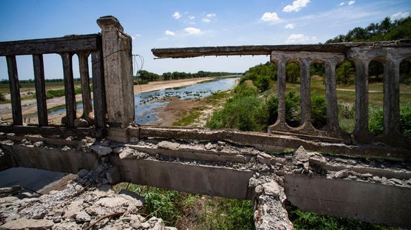 Северо-Крымский канал после разрушения плотины на Каховском водохранилище