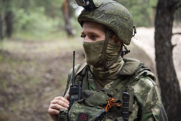 Боец в зоне СВО