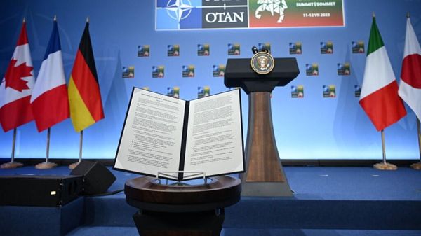 Саммит НАТО в Вильнюсе 12 июля 2023 года.