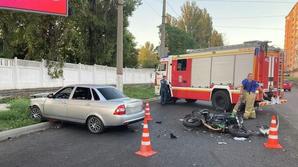 ДТП в Симферополе с участием мотоциклист