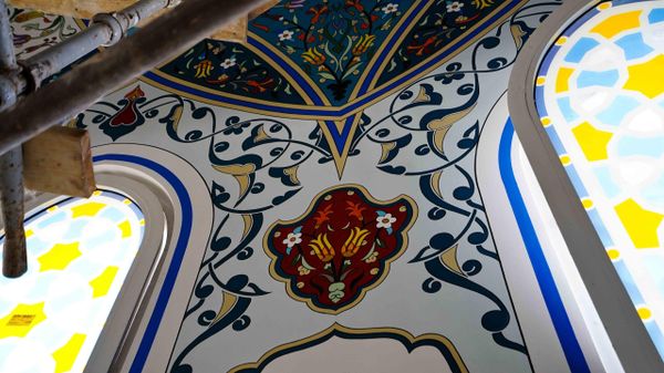 Работы по росписи Соборной мечети в Крыму