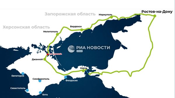 Схема Азовского пути через освобожденные территории