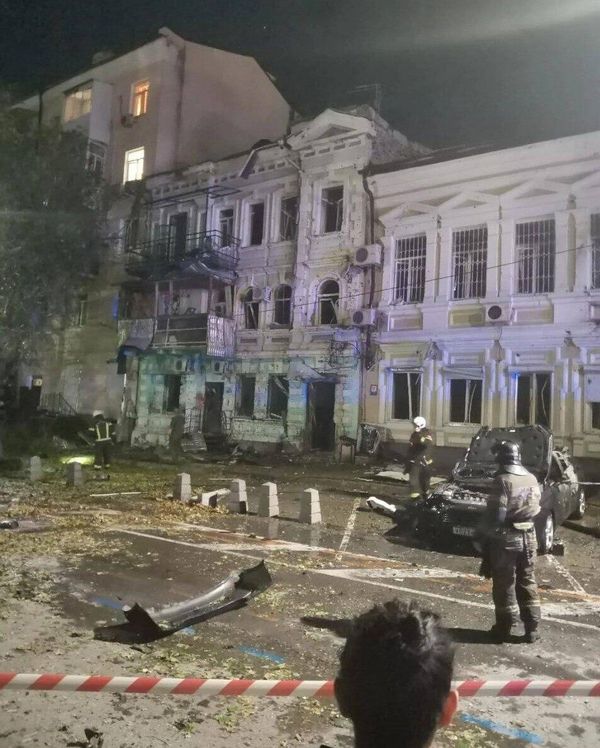 Последствия падения БПЛА в Ростове