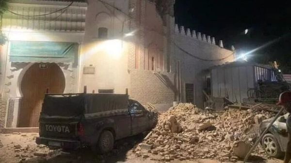 Повреждения в результате прошедшего в 80 километрах от Марракеша землетрясения