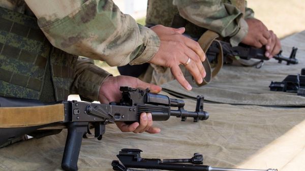 Учения бойцов ВС РФ
