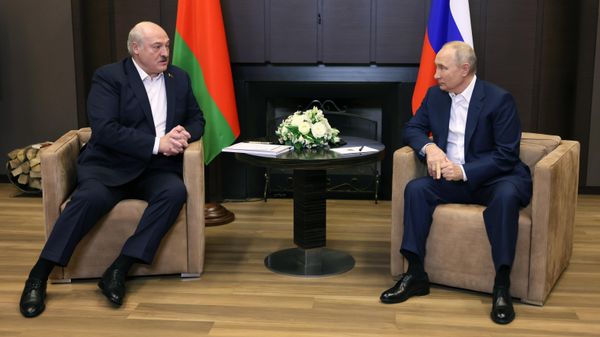 Встреча президента РФ В. Путина с президентом Белоруссии А. Лукашенко
