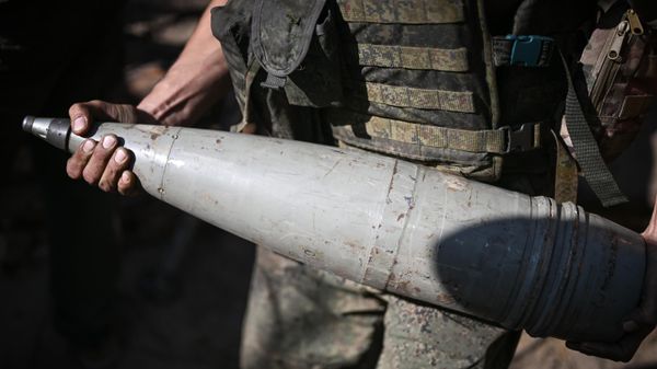 Позиции артиллерийского подразделения ВС РФ