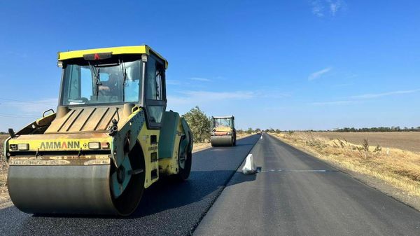 Ремонт дороги в Херсонской области