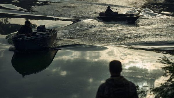 Боевики ВСУ на лодках