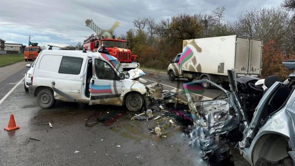 Смертельная авария двух иномарок в Краснодаре 