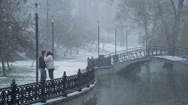 Снег в СИмферополе