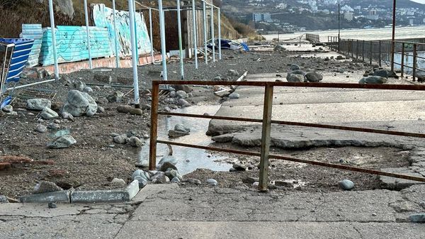Последствия урагана в Гурзуфе