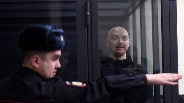 Бывший советник главы Роскосмоса Иван Сафронов суде в Москве