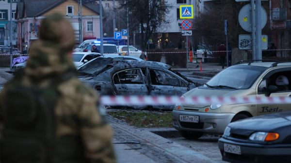 Последствия обстрела центра Белгорода ВСУ